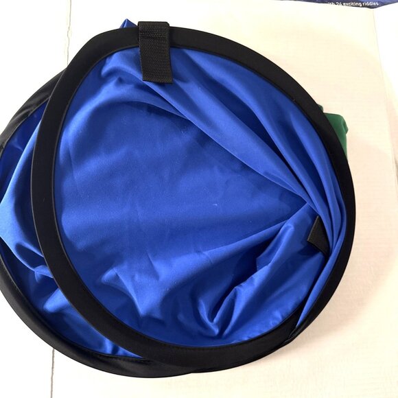 59x39” Green Blue Screen Backdrop Collapsible Oval Background Studio Photo - Picture 2 of 5